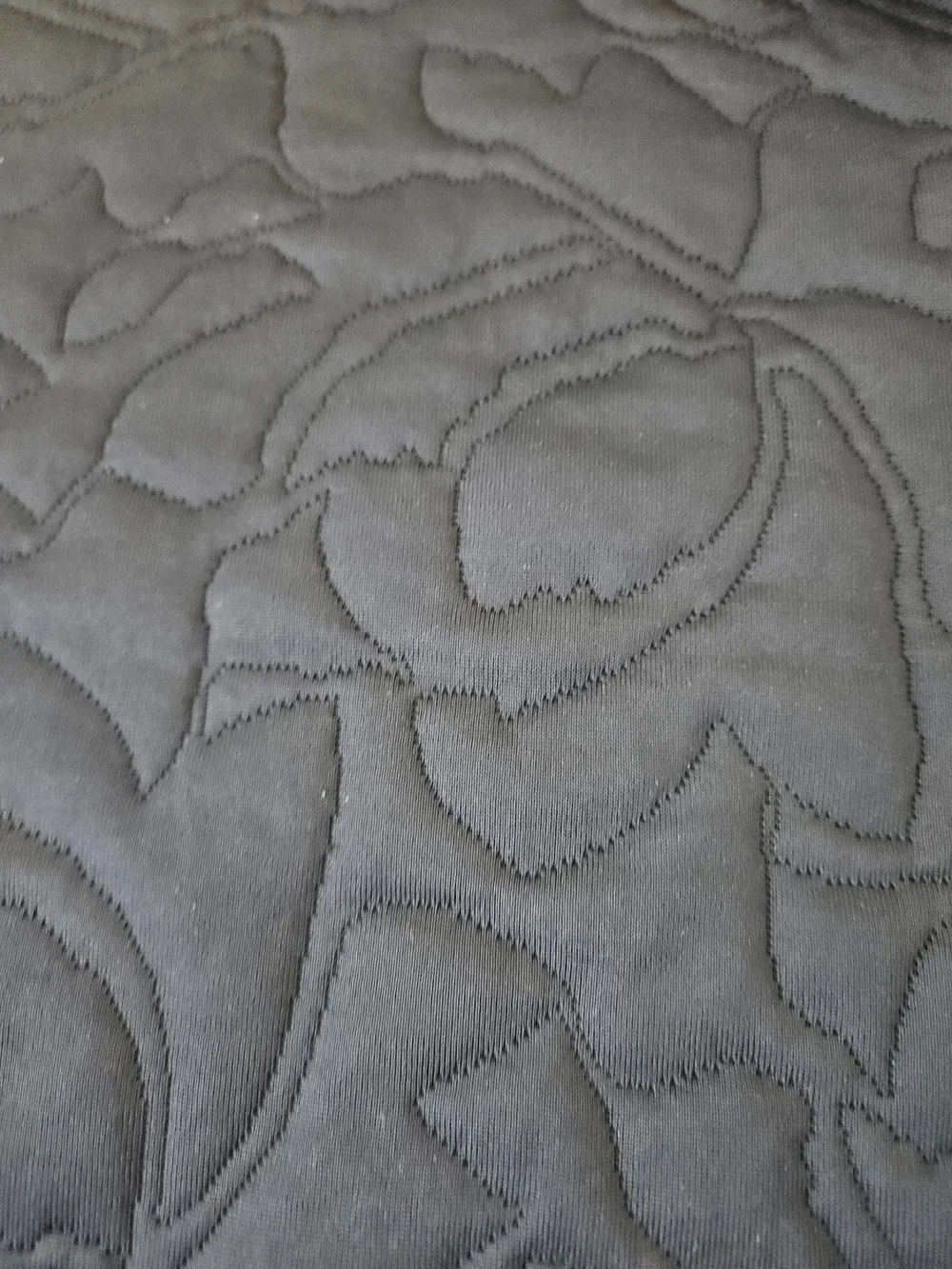 Nike Gray Quilted Floral-Pattern Golf Pullover